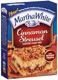 Martha White Cinnamon Streusel Coffee Cake Mix, 21-Ounce Boxes (Pack of 6)