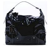 Baby Phat - Baby Phat Shiny Black Basic Patent Large Hobo Handbag