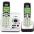 Vtech DECT 6.0 White/Black Expandable 2-Handset Cordless Phone System with Digital Answering Device and Caller ID (CS6229-2)