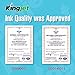 Kingjet CLI-251XL Gray Ink Tank Replacement 5 Pack Compatible with Canon PIXMA MG6320 MG7120 MG7520 IP8720 All-In-One Printer (5x GY)