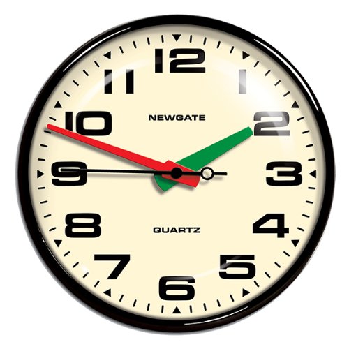 Newgate Clocks - Brixton Wall Clock - Black