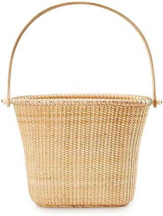 100% Hand-Woven Classics Magazine Newspaper Baskets and Rack Small Wired Rattan Storage Tote Baskets