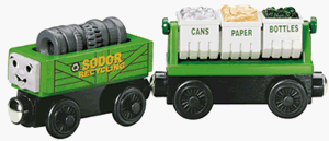 51R6GF3VFFL Thomas & Friends Wooden Railway   Recycling Cars