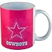 NFL Football Team Pink Logo Design Coffee Mug, Dallas Cowboys
