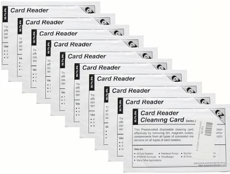 MagTek (96700004-10) 10-Pack  MICRImage Reader Cleaning Card for All Card Readers, ATM/POS Terminals, Slot/Vending Machine - Free shipping to US 48 street address