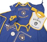 Milwaukee Brewers Newborn 5 Piece Gift Set - 6/9 months