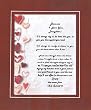 Touching and Heartfelt Poem for Daughters - Because I Love You Daughter Poem on 11 x 14 Double Beveled Matting