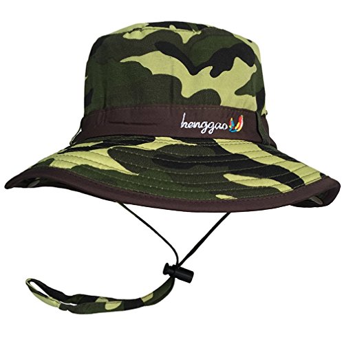 Bigood Children Kids Classic Camouflage Color Bucket Cap Cotton Sun Hat