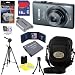 Canon PowerShot ELPH 130 IS 16.0 MP Digital Camera with 8x Optical Zoom, 720p HD Video Recording & Built in Wi-Fi (Gray) + NB-11L Battery + 8pc Bundle 16GB Deluxe Accessory Kit