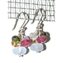Sterling Tutti Frutti Earrings, MADE IN AMERICA