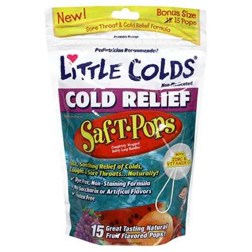 Little Remedies Soothing Throat Safe T Pops, With Vitamin C & Zinc, 15-Count Bags... by Little Remedies