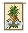Pineapple Welcome Silk Reflections Regular Size Flag
