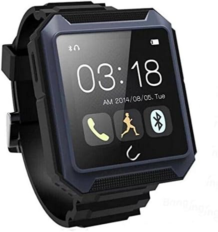 Invtepy® Ip68 Waterproof Shockproof Dustproof Touch Screen U Watch Bluetooth 4.0 Smart Watch Smartwatch for Samsung Sony Xperia HTC ONE LG Android IOS Smartphones iphone 5s/5c/5/4s/6/6Plus-Blue