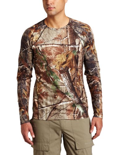 Columbia Mens Camo Base Layer Heavyweight Long Sleeve Top (Realtree AP, Small)