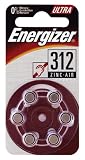 1 of Energizer Hearing Aid 6 x Zinc Air 312 Zinc Air