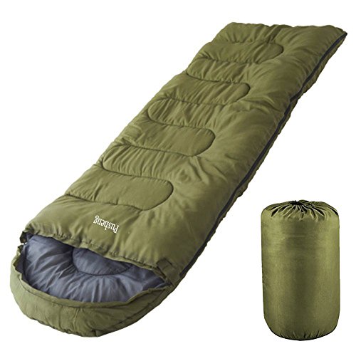 PS 3-4 Season Waterproof Adult Single Camping Hiking Suit Case Envelope Sleeping Bag Zip + Bag (Army green) PS 3-4 Season Waterproof Adult Single Camping Hiking Suit Case Envelope Sleeping Bag Zip + Bag (Army green)