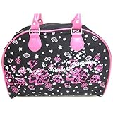 Black / Pink Harley Davidson Flowered Handbag Licensed