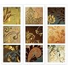 Lot 26 Studio ADD-HERES Wall Decals, Nouveau Scroll Tiles, 24-Inches Square