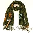 Animal Print Leopard Light Scarf Shawl Wrap Multi Green
