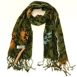 Animal Print Leopard Light Scarf Shawl Wrap Multi Green