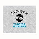 Biederlack Property of Marlins Sweatshirt Throw