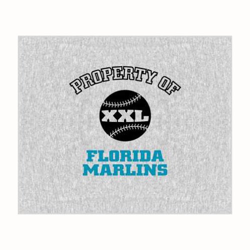 Buy Biederlack Property of Marlins Sweatshirt Throw by Biederlack