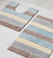 Chelsea Stripe Bath Pedestal Mats