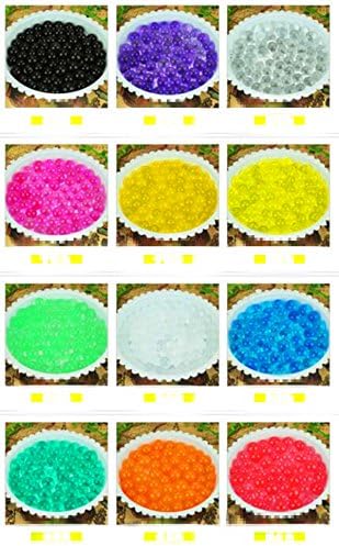 TaokaSupply 12 Color About 3,200 Water Bead Gel, For Stress Balls, Great for Vase Decorations, Summer Rainbow Mix (Pack of 16)