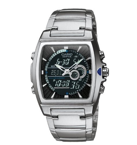 Casio Men's Ana-Digi Edifice Thermometer Bracelet Watch #EFA120D-1AV