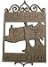 ProActive Wooden Sign - Vintage Cast Iron Welcome Sign