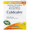 Boiron Homeopathic Medicine Coldcalm Tablets for Colds, 60-Count Boxes (Pack of 3)