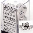 Chessex Pearl White 7 piece dice set