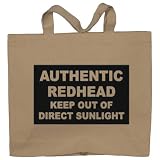 AUTHENTIC REDHEAD KEEP OUT OF DIRECT SUNLIGHT Totebag (Cotton Tote / Bag)