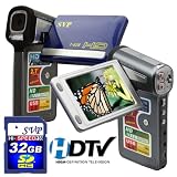 SVP T628 2.7-inch 1280X720p HD Widescreen Blue Digital Video Camcorder (SVP 32GB SDHC Memory Card Included)