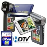 SAVE $81.42 - SVP T628 2.7-inch 1280X720p HD Widescreen Blue Digital Video Camcorder (SVP 32GB SDHC Memory Card Included) $189.99