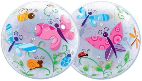 Garden Bugs and Insects Bubble Shaped Balloon Party Accessory