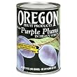Oregon Fruit Whole Purple Plums in Heavy Syrup, 15-Ounce Cans (Pack of 8)