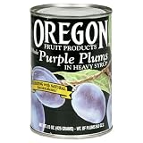 Oregon Fruit Whole Purple Plums in Syrup, 15-Ounce Cans (Pack of 8)