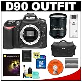 Nikon D90 Digital SLR Camera Body with Nikon 18-200mm VR DX Lens + Nikon Capture NX2 Photo Editing Software + 16GB SD Card + EN-EL3e Battery + Nikon SLR System Case + Cameta Bonus Accessory Kit