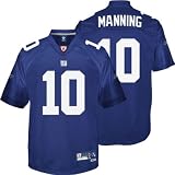 Eli Manning Blue Reebok NFL Premier New York Giants Jersey - XX-Large