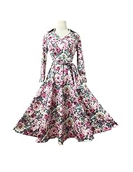 A-line Chiffon Fall Winter Cocktail Tea Length Vintage Club Dress/Evening Dress/Prom Dress/Party Dress 