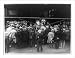 Historic Print (L): [Crowds around Charles Lindbergh, Richard Evelyn Byrd, and Clarence D. Chamberlain outsi