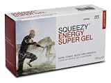 SQUEEZY  Sportlernahrung ENERGY SUPERGEL BOX, Cola+Koffein, Box mit 10 Einzelbeuteln á 25 g, mit Koffein