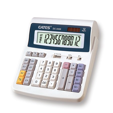 EATES® DC3456 Dual Power I.T.Key Design Desktop Solar Calculator