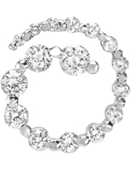 0.70 Carat (ctw) 14k White Gold Round Diamond Ladies Pendant