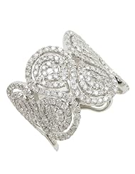 14k White Gold  2.19ctw Diamond Cocktail Ring LR150 Size 7.5