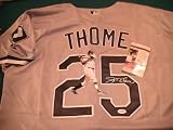 JIM THOME SIGNED AUTOGRAPHED JERSEY CHICAGO WHITE SOX COA + PROOF PHOTO