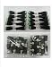 (10) Sets CAT5 to BNC Passive Video and Power Balun Transceiver