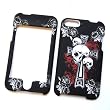 Apple iPod Touch 2nd & 3rd Generation Rubberized Snap-On Hard Case "Cross 'N Skulls" Design