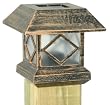 Moonrays 91248 Solar Powered Plastic Post Cap Lamp Light, Copper finish